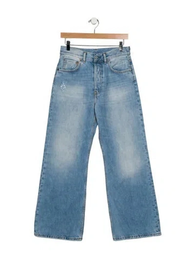 Pre-owned Acne Studios High-rise Wide Leg Jeans In Blue
