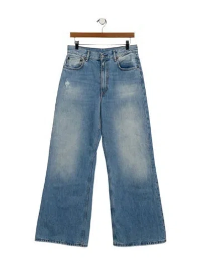 Pre-owned Acne Studios High-rise Wide Leg Jeans In Blue