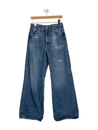 Pre-owned Acne Studios High-rise Wide Leg Jeans In Blue
