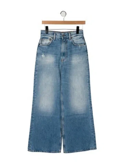 Pre-owned Acne Studios High-rise Wide Leg Jeans In Blue