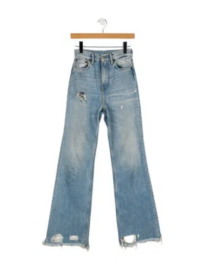 Pre-owned Acne Studios High-rise Wide Leg Jeans In Blue