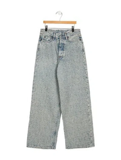 Pre-owned Acne Studios High-rise Wide Leg Jeans In Blue