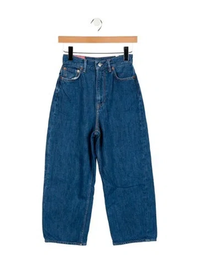 Pre-owned Acne Studios High-rise Wide Leg Jeans In Blue