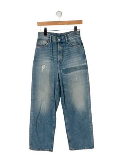 Pre-owned Acne Studios High-rise Wide Leg Jeans In Blue