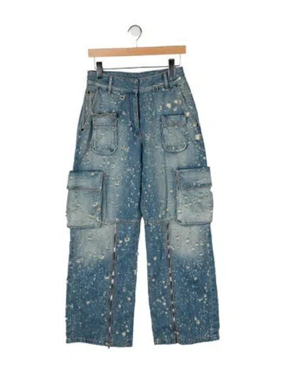 Pre-owned Acne Studios High-rise Wide Leg Jeans In Blue