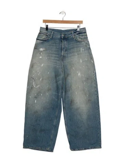 Pre-owned Acne Studios High-rise Wide Leg Jeans In Blue