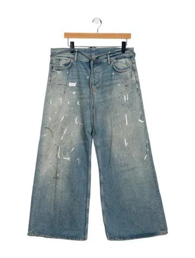 Pre-owned Acne Studios High-rise Wide Leg Jeans In Blue