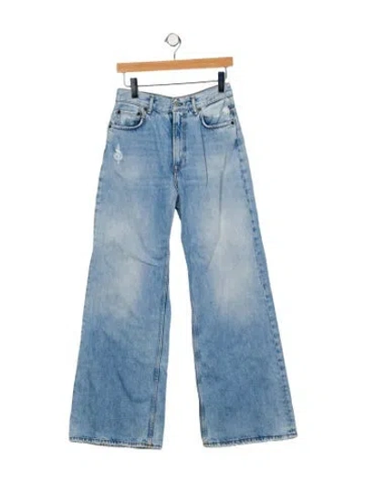 Pre-owned Acne Studios High-rise Wide Leg Jeans In Blue