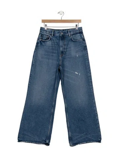 Pre-owned Acne Studios High-rise Wide Leg Jeans In Blue