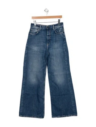 Pre-owned Acne Studios High-rise Wide Leg Jeans In Blue