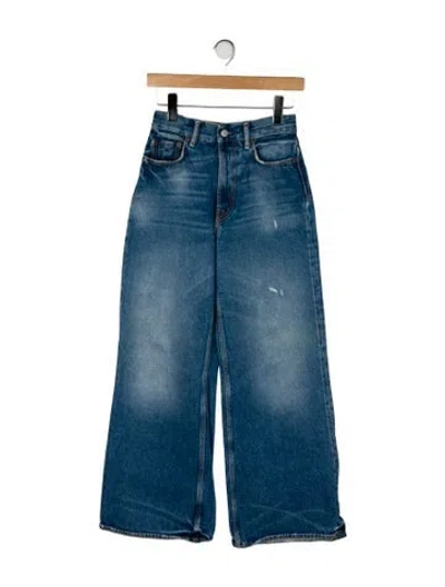 Pre-owned Acne Studios High-rise Wide Leg Jeans In Blue