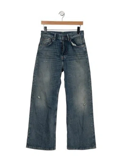 Pre-owned Acne Studios High-rise Wide Leg Jeans In Blue