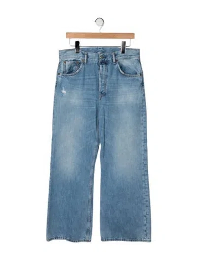 Pre-owned Acne Studios High-rise Wide Leg Jeans In Blue