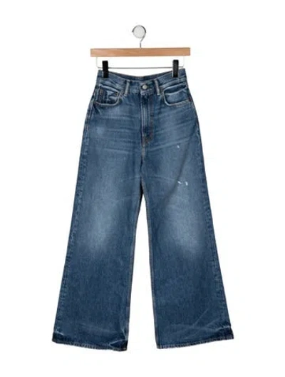 Pre-owned Acne Studios High-rise Wide Leg Jeans In Blue
