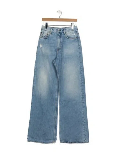 Pre-owned Acne Studios High-rise Wide Leg Jeans In Blue