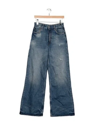 Pre-owned Acne Studios High-rise Wide Leg Jeans In Blue