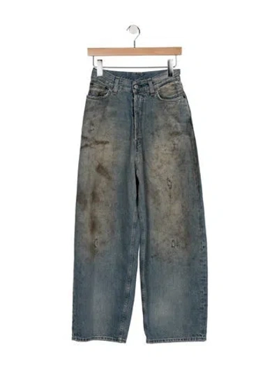 Pre-owned Acne Studios High-rise Wide Leg Jeans In Blue