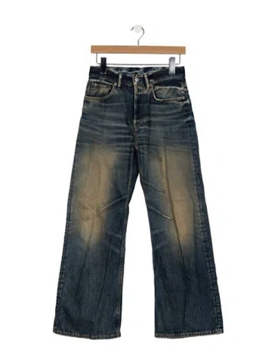 Pre-owned Acne Studios High-rise Wide Leg Jeans In Blue