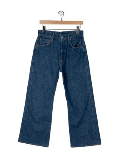Pre-owned Acne Studios High-rise Wide Leg Jeans In Blue