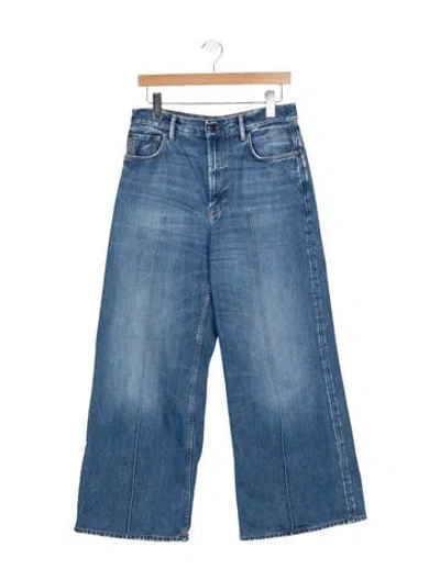 Pre-owned Acne Studios High-rise Wide Leg Jeans In Blue