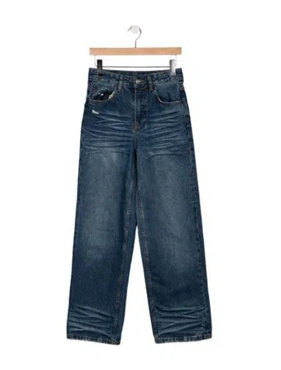 Pre-owned Acne Studios High-rise Wide Leg Jeans In Blue