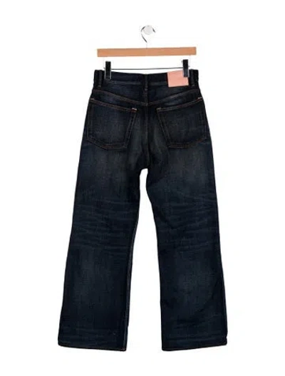 Pre-owned Acne Studios High-rise Wide Leg Jeans In Blue