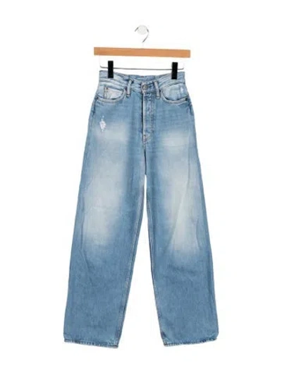 Pre-owned Acne Studios High-rise Wide Leg Jeans In Blue