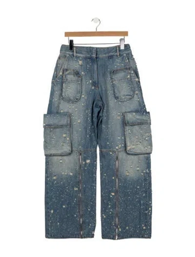 Pre-owned Acne Studios High-rise Wide Leg Jeans In Blue