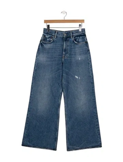 Pre-owned Acne Studios High-rise Wide Leg Jeans In Blue