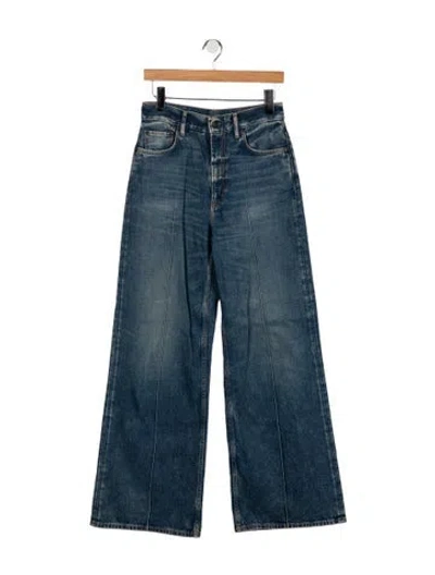 Pre-owned Acne Studios High-rise Wide Leg Jeans In Blue