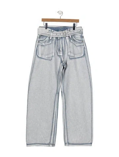 Pre-owned Acne Studios High-rise Wide Leg Jeans In Blue