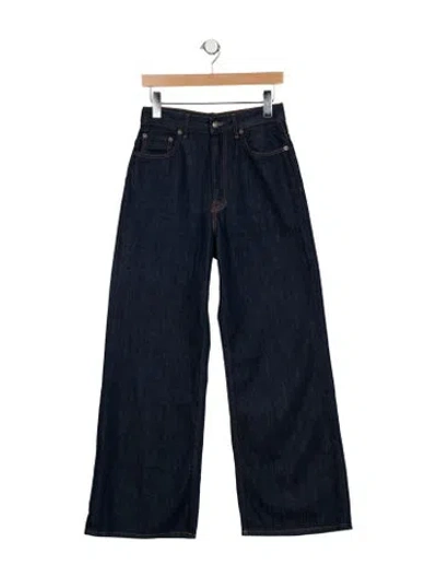 Pre-owned Acne Studios High-rise Wide Leg Jeans In Blue