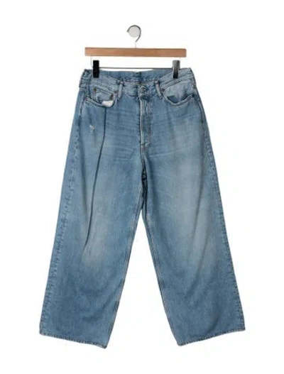 Pre-owned Acne Studios High-rise Wide Leg Jeans In Blue