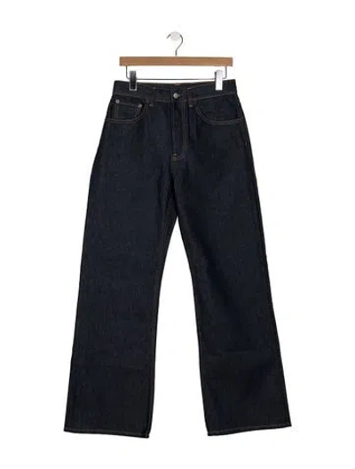 Pre-owned Acne Studios High-rise Wide Leg Jeans In Blue