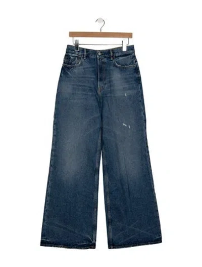 Pre-owned Acne Studios High-rise Wide Leg Jeans In Blue