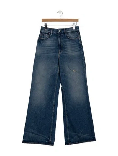Pre-owned Acne Studios High-rise Wide Leg Jeans In Blue