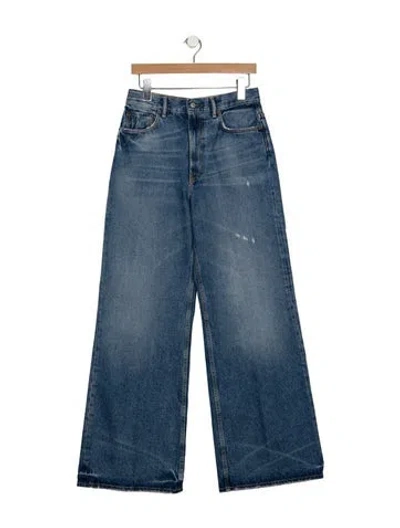 Pre-owned Acne Studios High-rise Wide Leg Jeans In Blue