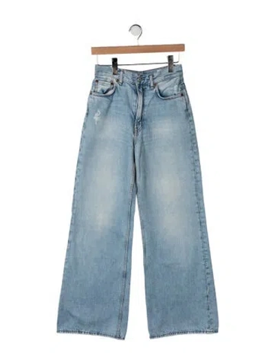 Pre-owned Acne Studios High-rise Wide Leg Jeans In Blue