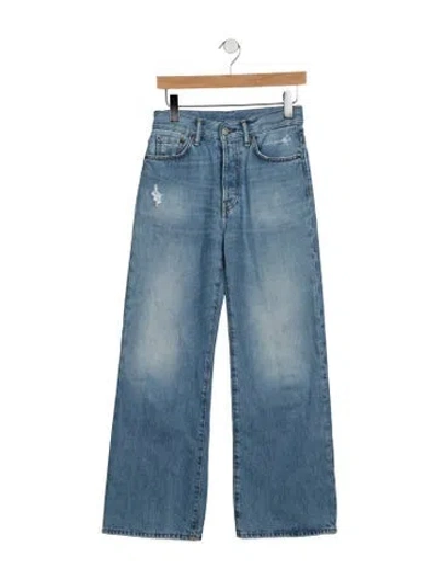 Pre-owned Acne Studios High-rise Wide Leg Jeans In Blue
