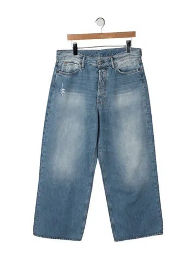 Pre-owned Acne Studios High-rise Wide Leg Jeans In Blue