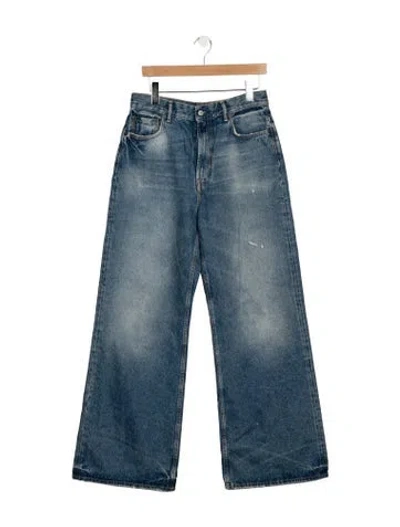 Pre-owned Acne Studios High-rise Wide Leg Jeans In Blue