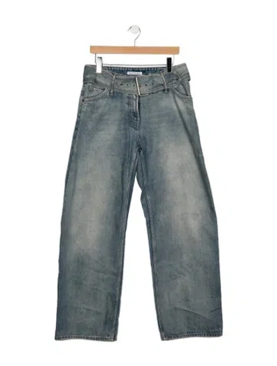 Pre-owned Acne Studios High-rise Wide Leg Jeans In Blue