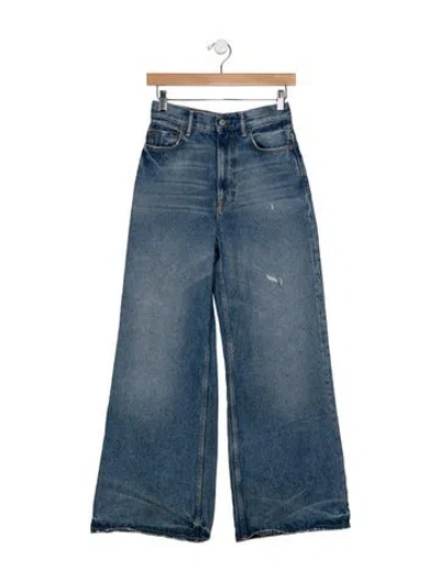 Pre-owned Acne Studios High-rise Wide Leg Jeans In Blue