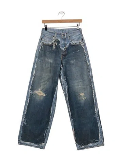Pre-owned Acne Studios High-rise Wide Leg Jeans In Blue
