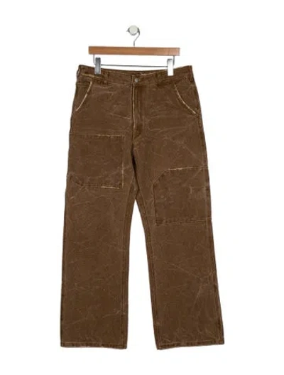 Pre-owned Acne Studios High-rise Wide Leg Jeans In Brown