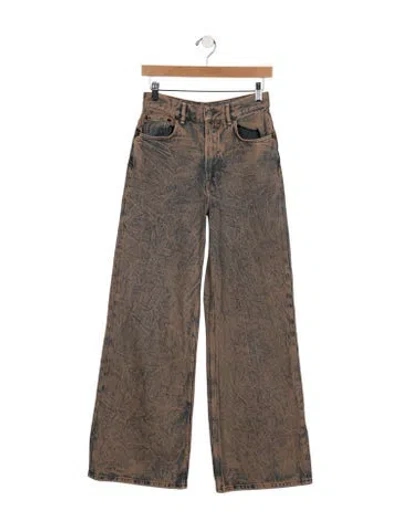 Pre-owned Acne Studios High-rise Wide Leg Jeans In Gray