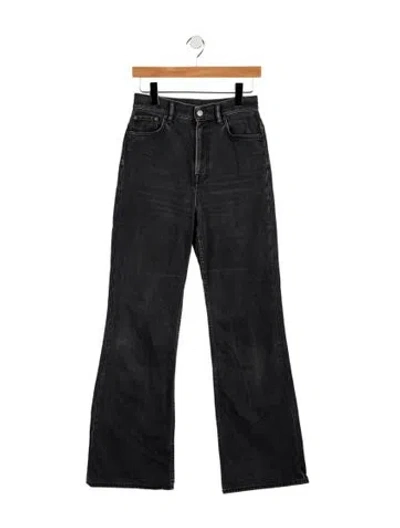 Pre-owned Acne Studios High-rise Wide Leg Jeans In Gray