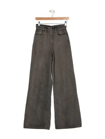 Pre-owned Acne Studios High-rise Wide Leg Jeans In Gray