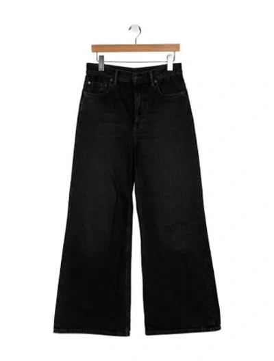 Pre-owned Acne Studios High-rise Wide Leg Jeans In Gray