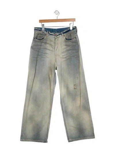 Pre-owned Acne Studios High-rise Wide Leg Jeans In Gray